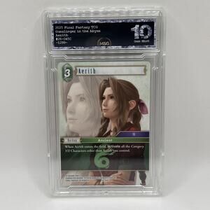 Final Fantasy TCG Gunslinger In The Abyss Aerith 26-045C Graded 10 Gem Mint
